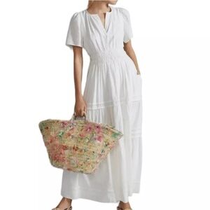 Anthropologie Peach Maxi Dress